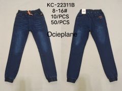 Spodnie jeans ocieplane(8-16)F-KC22311B