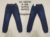 Spodnie jeans ocieplane(8-16)F-KC22311E